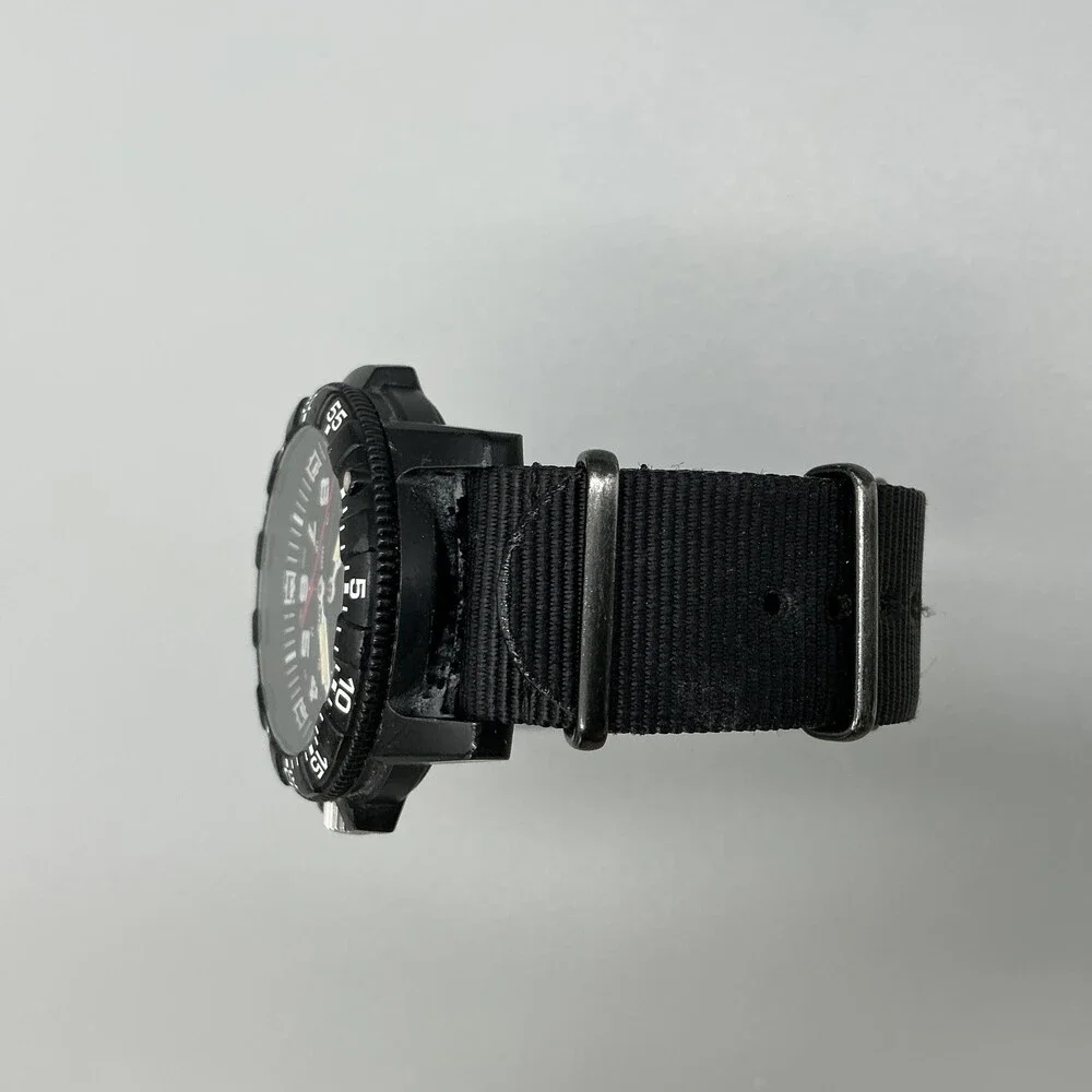 Luminox Mens Watch 47mm Black Dial 100M Date Carbon Case Swiss New Battery